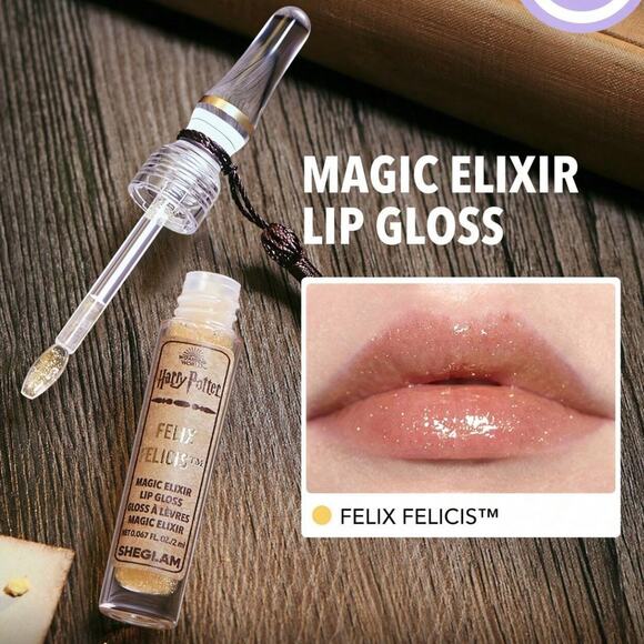 Harry Potter Magic Elixir Lip Gloss Felix Felicis Sheglam - Picture 7 of 7